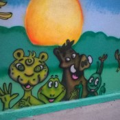 pintura de animais em muros, pinturas divertidas para escolas, pinturas para maternais, grafitti curitiba, graifiti comercial em curitiba, letreiro pintado curitiba, letrista curitiba